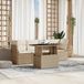 Maison Exclusive - Ensemble de meubles de jardin 5 pièces avec canapé et coussins, beige, en polyrotin