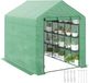 Outsunny Foliekas met Planken en Roldeur - Groen