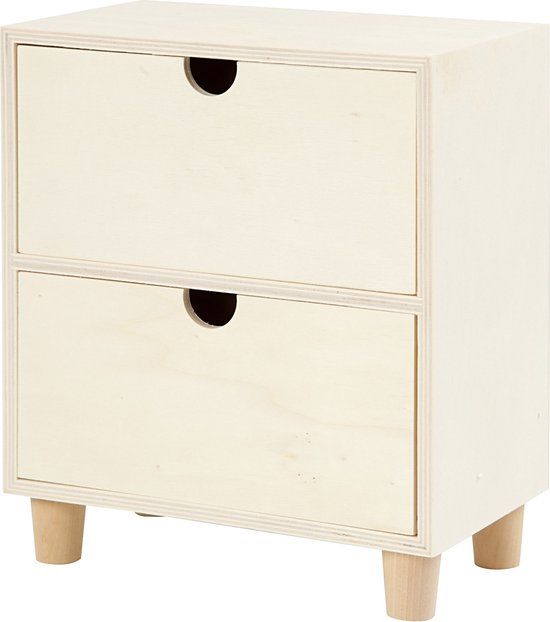 Creativ Company Ladenkast - 23 cm x 20 cm - Hout - Blank