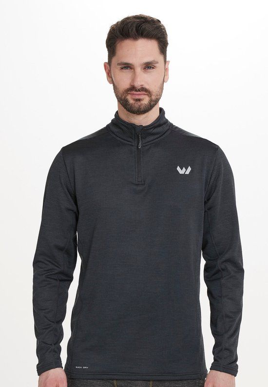 Whistler Midlayer Kalle M Waffle Midlayer Heren Zwart Polyester/Elastaan XL