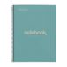 Miquelrius - Gerecycled notitieboek A4, 80 vellen, 80 g/m², horizontaal gelinieerd, 7 mm, gerecycled papier, 1 gekleurde band, 4 gaten, gerecyclede omslag, eco-blauw
