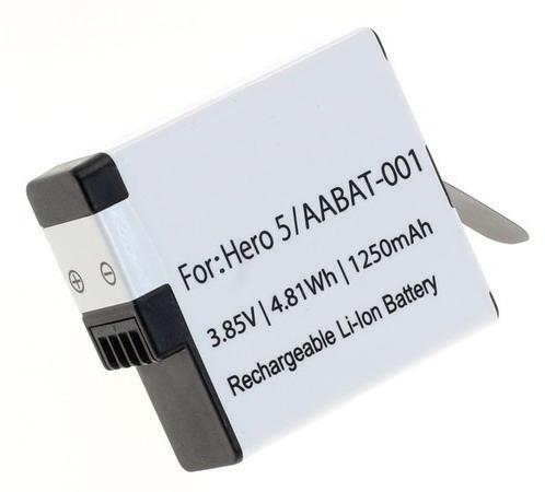 - (compatible) Cameraaccu AABAT001 voor GoPro Hero 5 Black