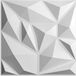 Blanc panneau mural 3D, 30x30 cm, PVC, pour décoration intérieure, 20 pièces
