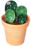 Omgoods - Cactus Meetlepels Set - Schattige Keramische Lepels voor Koken en Bakken