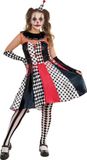 Rubies Zwart witte clown jurk Halloween kostuum maat S