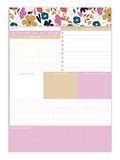 Grafik-Werkstatt Dag-to-do-blok met gouden afwerking | 50 vellen | bloemen