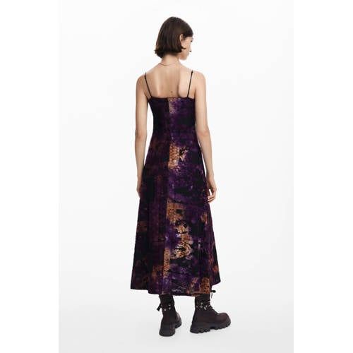 Desigual jurk met all over print - zwart/multi