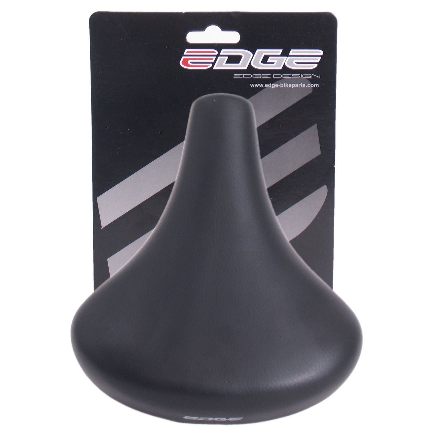 EDGE Fietszadel City Retro - zwart