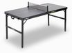 Table de tennis de table - Midsize - Pliable - Gris avec cadre noir - 148 x 74 x 71 cm