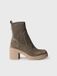 Toni Pons Bottines pour femmes à talon large en suède et tissu | PRAGA-SY