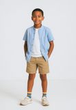 Minoti Kleding Set Jongens Shirt en Short - 100% Katoen - Blauw