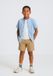 Minoti Kleding Set Jongens Shirt en Short - 100% Katoen - Blauw