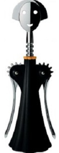 Alessi AAM01 B Kurkentrekker - Zwart - 24.5 cm