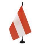AZ FLAG Tafelvlag Oostenrijk 21x14 cm Polyester 100D Plastic Voet