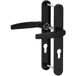 Gedotec VICTORY II Jeu de cadres étroits Aluminium Béquille/Béquille Norme DIN 92 mm PZ, Noir (RAL 9005) - 25 mm