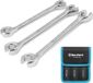 DURATECH Jeu de 3 clés à molette pour écrous flares de tuyau de frein, 10-17 mm, Acier Cr-V