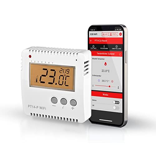 Elektrobock Smart WLAN thermostaat PT14-P-WiFi - 16 A - Opbouwmontage
