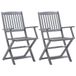 VidaXL Tuinstoel Terras Acaciahout 2 stuks