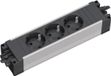 Bachmann Stekkerdoos met Wieland GST18® installatiestekker en 3 contacten / zwart/zilver