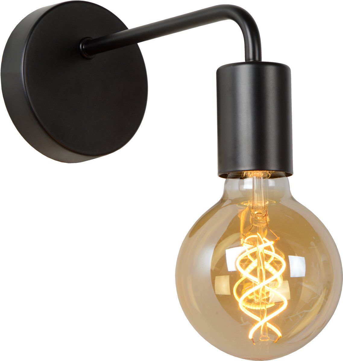 Lucide SCOTT - Wandlamp - Zwart - 5411212450654