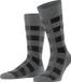 Burlington Buffalo Check gedessineerd wol sokken heren grijs - maat 40-46