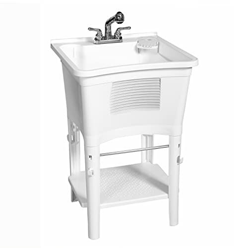 Zenna Home ErgoTub ELT2006W - Vrijstaand Utility Wasbad - Wit