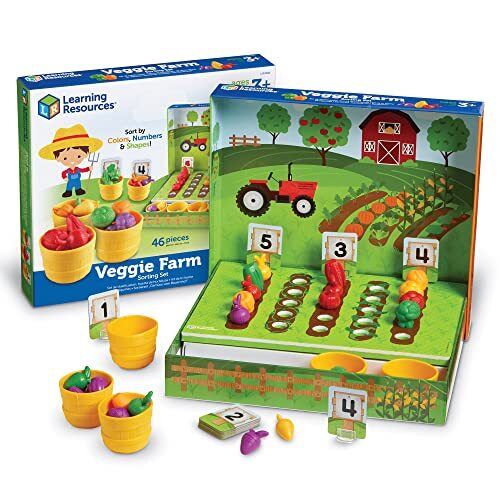 Learning Resources Vegetarische Boerderij Sorteren 46-Stuk Set