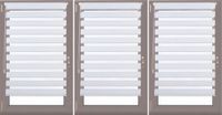 Sans marque 3x duo store - tamisant - sans perçage - 85 x 150 cm - blanc