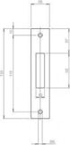Lips SPT1287 Sluitplaat voor slot 1287/4