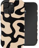Selencia Hoesje - Geschikt voor Apple iPhone 16 Pro - Backcover - Art Wave Black