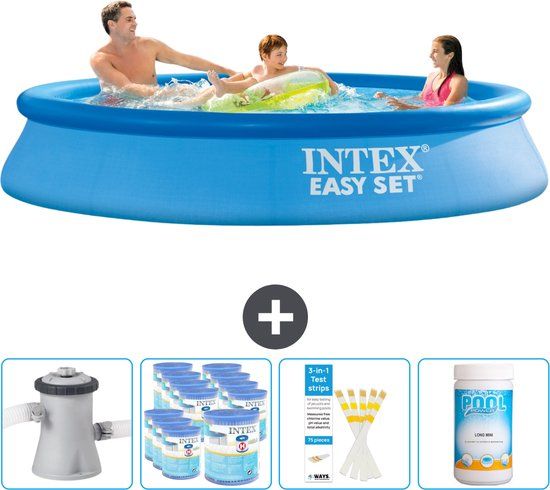 Intex Easy Set Zwembad - Rond - 305 x 61 cm - Blauw - Incl. Pomp, Filters & Accessoires