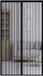 Windvogel Trading B.V. Moustiquaire magnétique pour porte - 80x210 cm auto-fermante - Maille anti-insectes haute densité - Sans perçage - Noir
