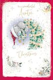 Me To You Kerstkaart Aan Een Mooie Tante, Tatty Teddy Op Kerstboom 6x9ins - Officiële Collectie