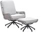 Garden Impressions Bosh loungestoel draaibaar incl. voetenbank - zand