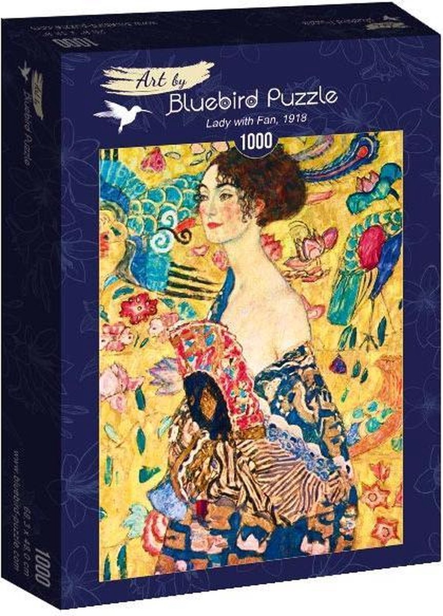 Bluebird Puzzle Klimt - Dame met waaier 1000 stukjes