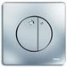 Wisa Gaia panneau de commande double chasse d'eau chrome mat