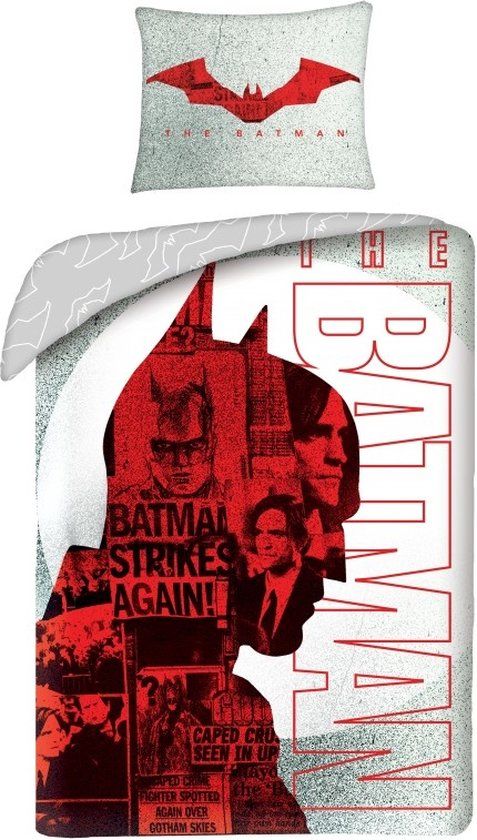 Batman Dekbedovertrek Caped Crusader - Eenpersoons - Katoen