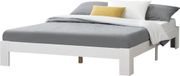 And OutdoorMatch Abraham Lit en Bois - Pin - Blanc - 160x200 cm