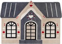 wash+dry Deurmat, Cozy Cabin 60x85cm, binnen en buiten, wasbaar