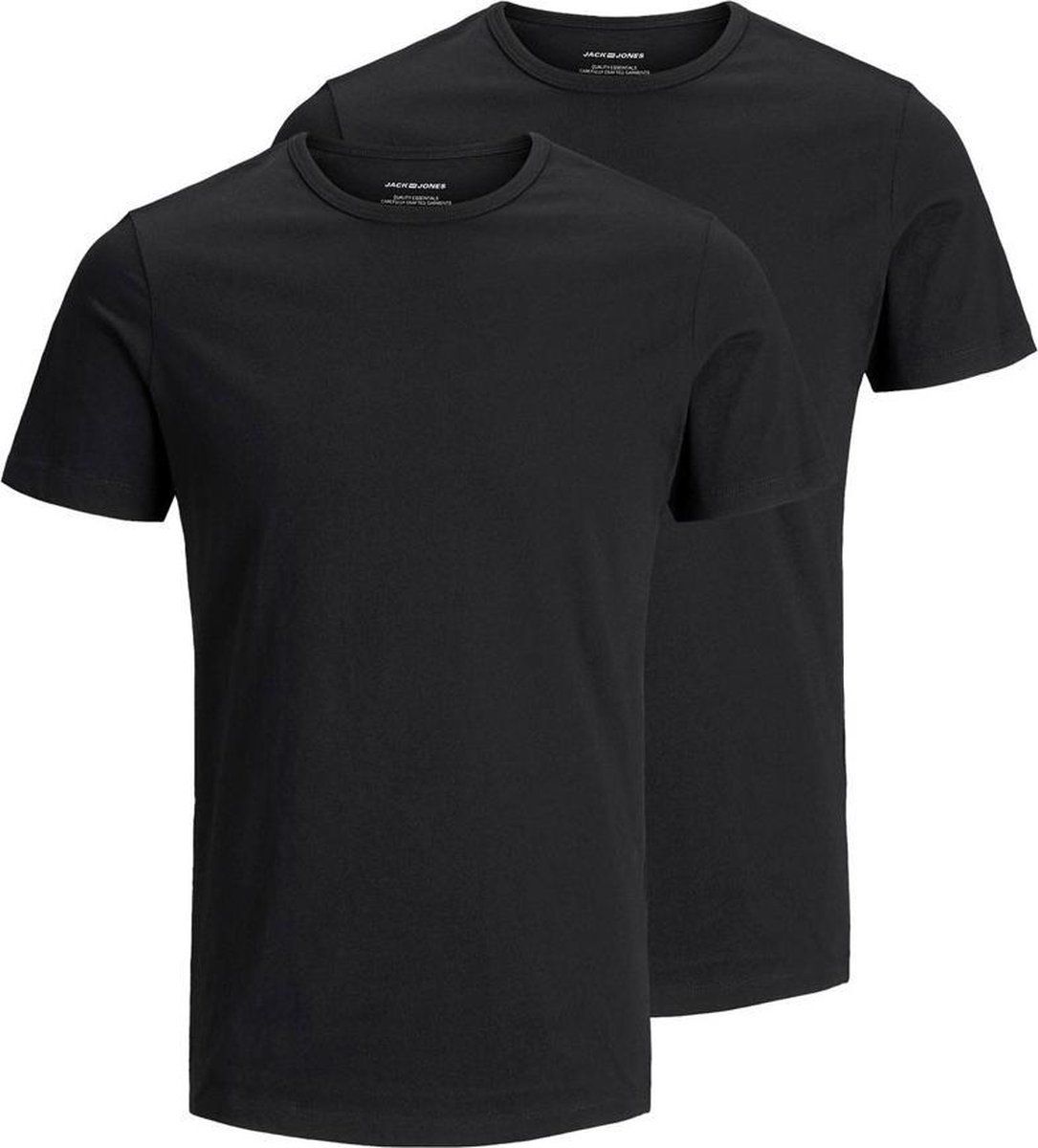 Jack & Jones Mannen Basis T-shirt - Black - Maat L