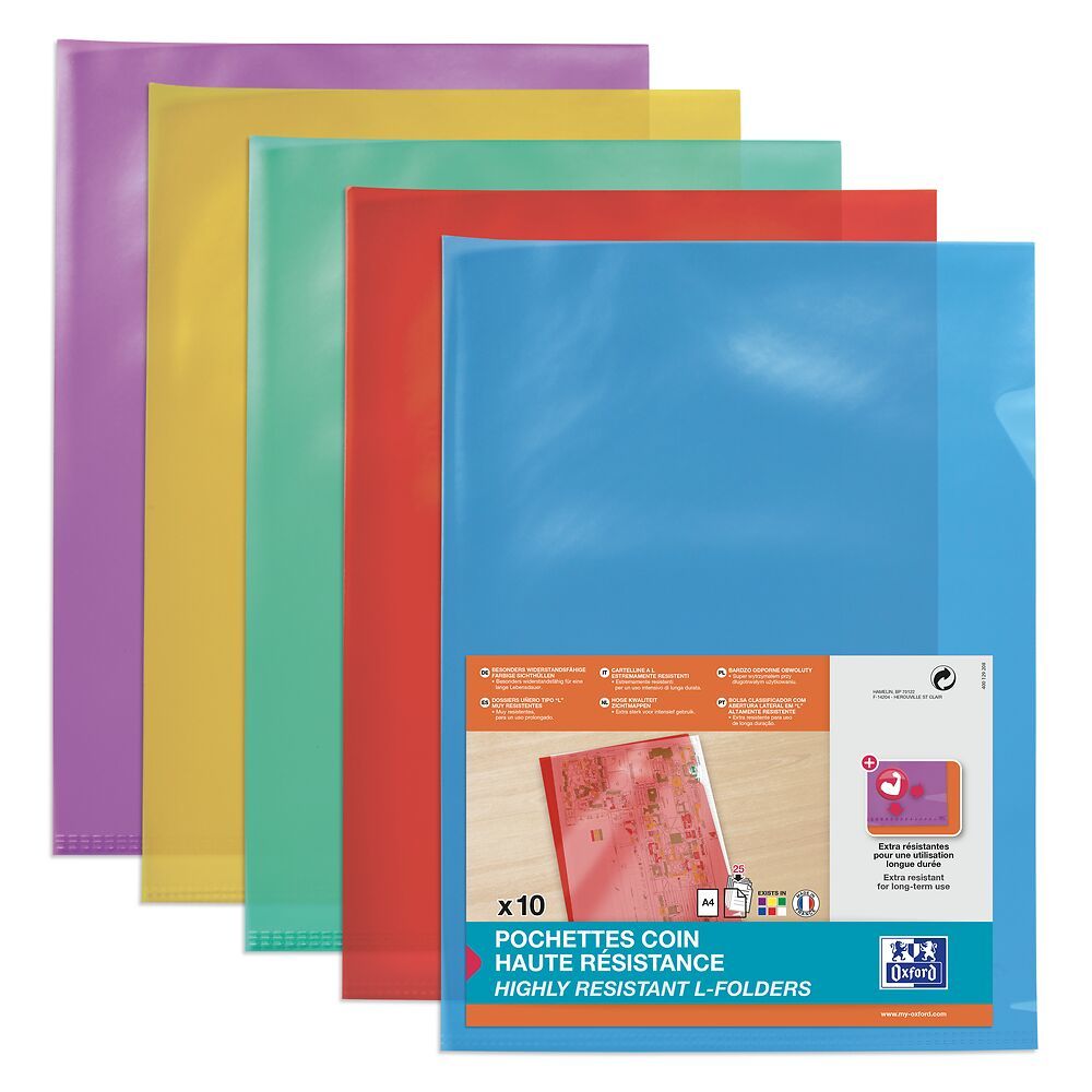 A4 PVC L-map - Assorted Colors