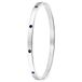 Lucardi Dames Armband bangle geboortestenen - Staal - Armband - Cadeau - Stijlvol - Zilverkleurig