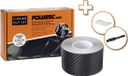 Foliatec Chrome Out Set auto sierlijsten folie sierstrips voor het folieren van auto chroomlijsten, carbon glanzend, 15 m x 5 cm