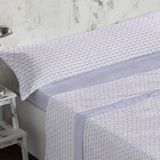 Burrito Blanco Coralina Beddengoed, 105 cm bed (+ maten beschikbaar), winterlakens, design 767, blauw (105 x 190/200 cm)