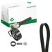 INA 529 0514 10 V-riesriemenset 1113 mm 6-ribben, compatibel met VW Golf VI 5K1 06J260849D 06J903133A 06J903133D