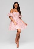 Ombre LARICA Jurk - Rits - Jurk Roze XS