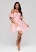 Ombre LARICA Jurk - Rits - Jurk Roze XS