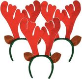 Bellatio Decorations 3x Rendier diadeem met oren