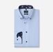 OLYMP Luxor modern fit bleu clair chemise boutonnée à manches longues coton homme EU44
