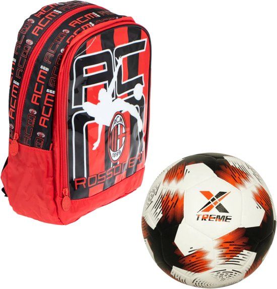 A.C. Milan rugzak + voetbal